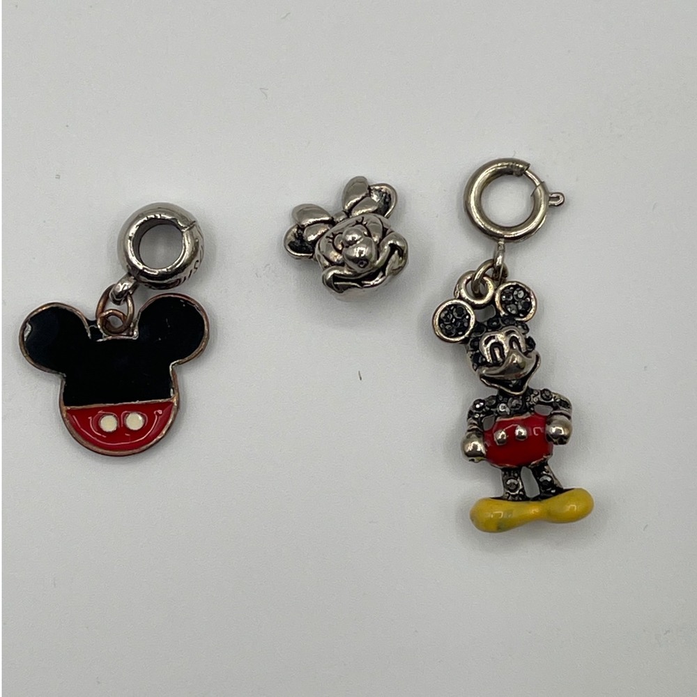 Disney Mickey Minnie Mouse Charm bundle pandora 3pc